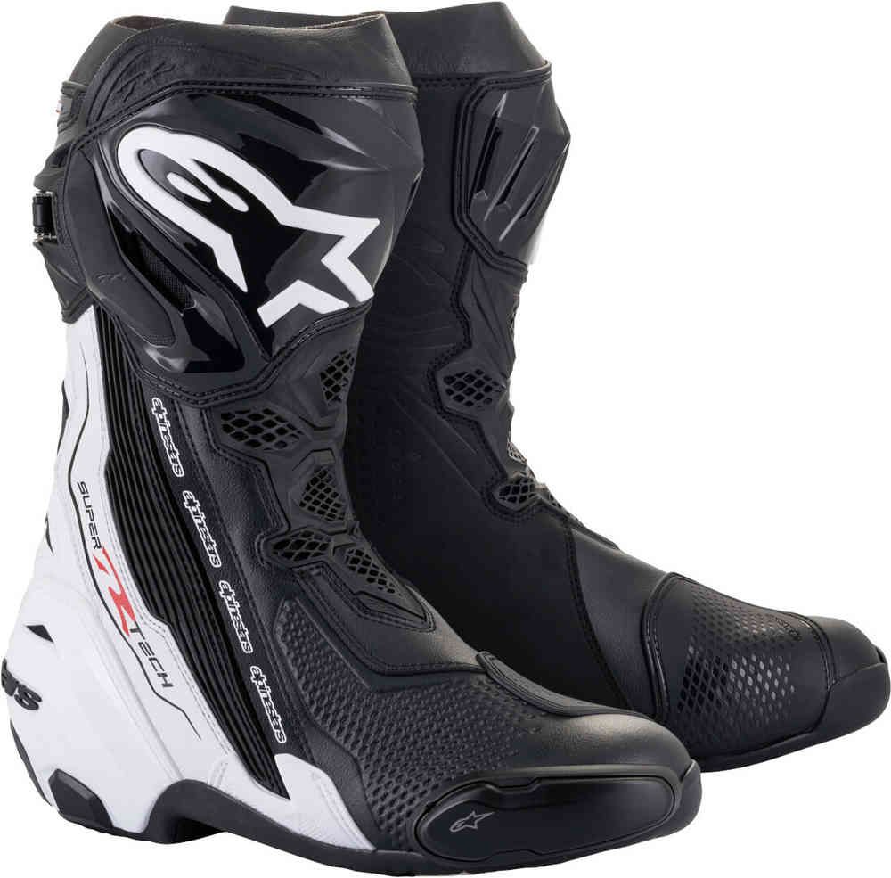 Alpinestars Supertech R Boots Black White : Delivery in 10 Days